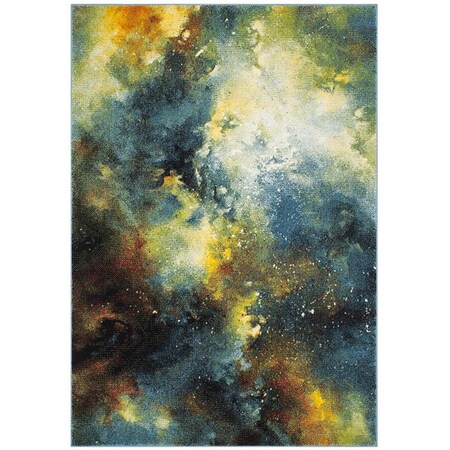 Safavieh 2 ft. 7 in. x 5 ft. Galaxy Power Loomed Area Rug Blue & Multi Color - Small Rectangle GAL111B-3